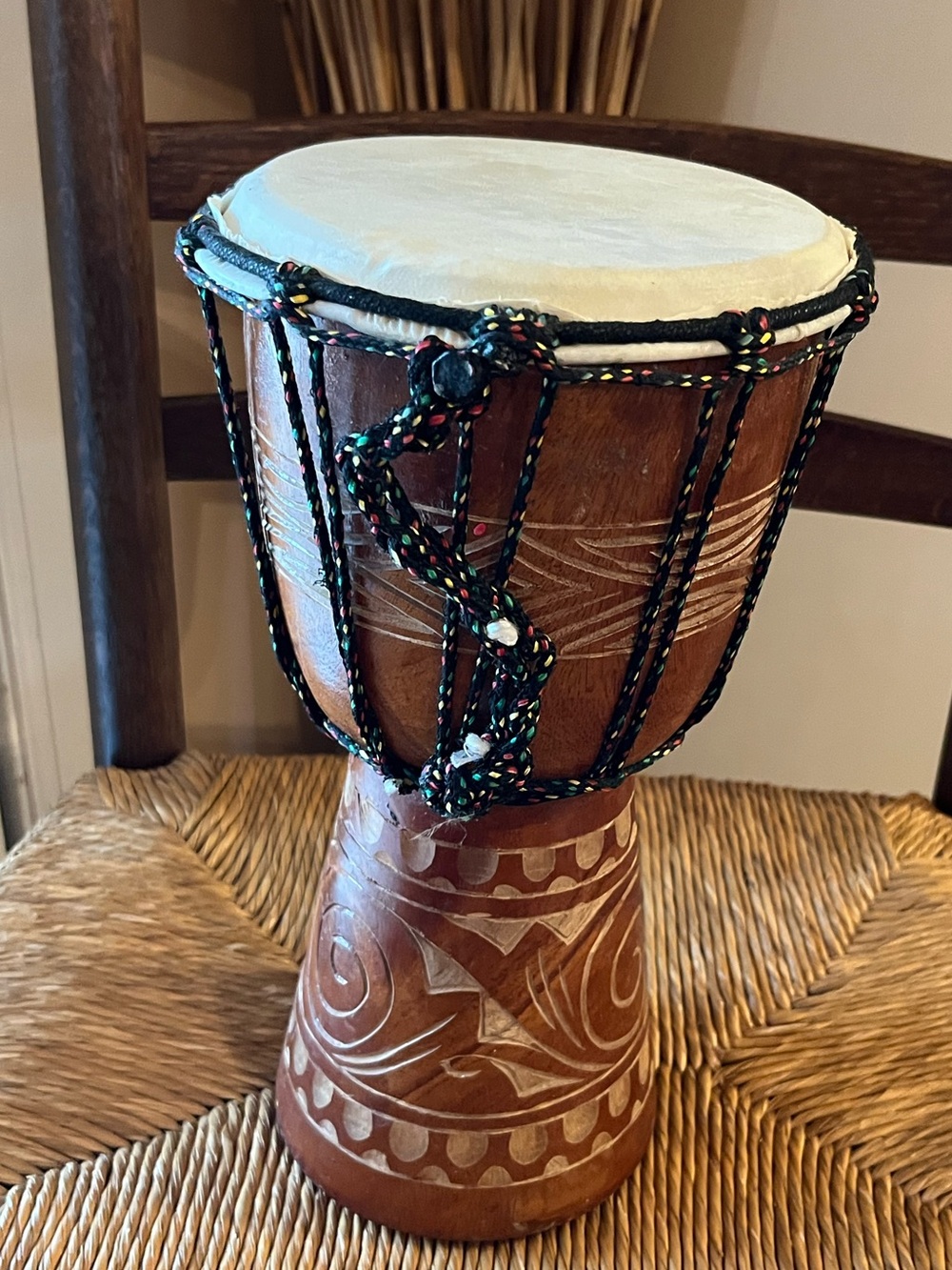 Meinl Headliner Series Rope Tuned Djembe Drum - 7" Head / 12" Tall